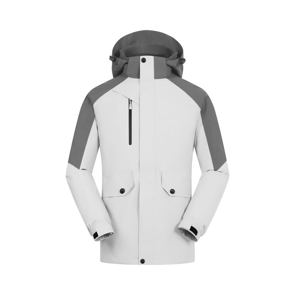 防风防水夹克保暖户外三合一拼色派克摇粒绒冲锋衣登山服滑雪外套