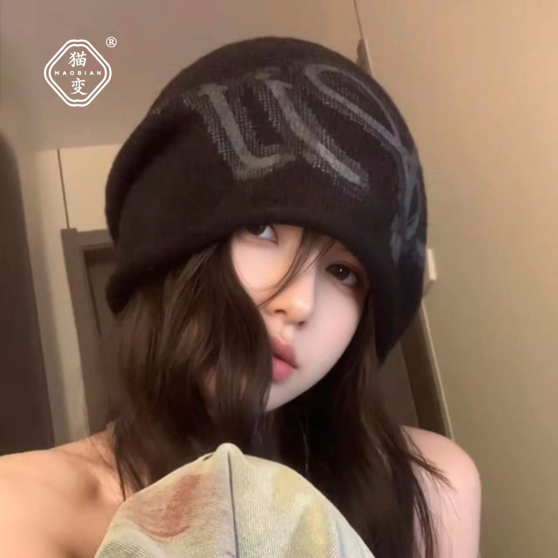 韩系卷边显脸小堆堆帽女2025新款