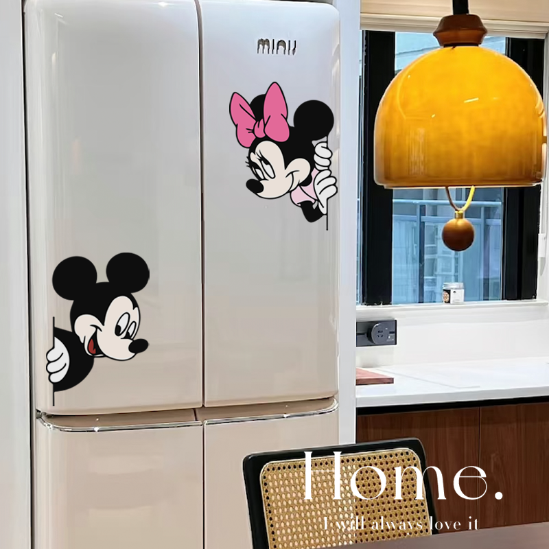 米奇2025新款冰箱贴纸装饰diy遮丑高级感厨房冰箱橱柜贴饰氛围感