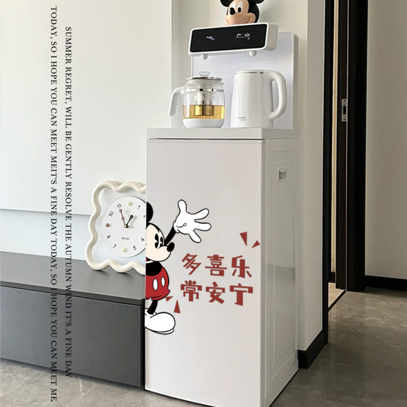 米奇茶吧机贴纸家用饮水机防水不留胶装饰贴画高颜值2025冰箱贴纸