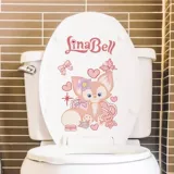 Милый туалет, водонепроницаемая наклейка, креативные мультяшные наклейки, не оставляет следов