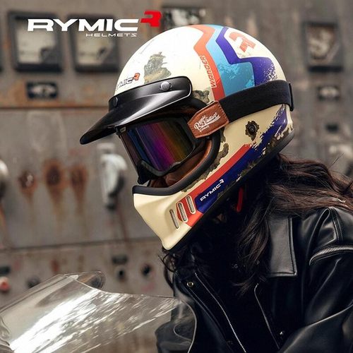 RYMIC睿觅复古全盔摩托车四季