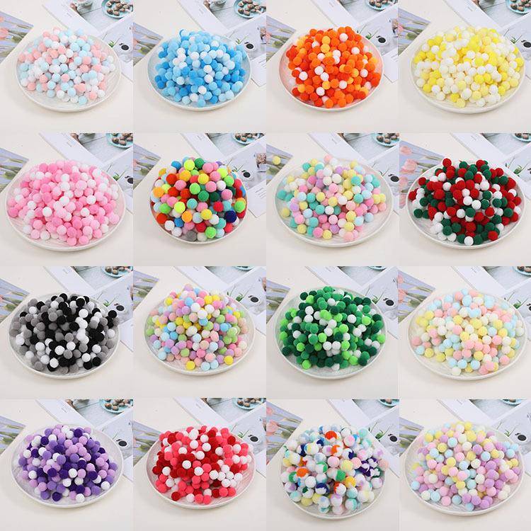 小鸡黄毛球大小涤纶高弹毛绒球diy配件手工玩具服装配饰现货