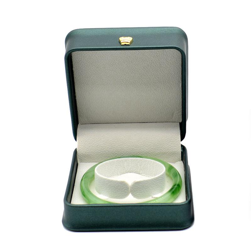 高档精致皮质皇冠珠宝首饰盒手镯盒手串盒翡翠包装盒饰品盒