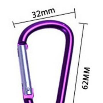 D型登山扣户外 厂家挂扣背包扣 铝合金登山扣水壶扣 D型7号