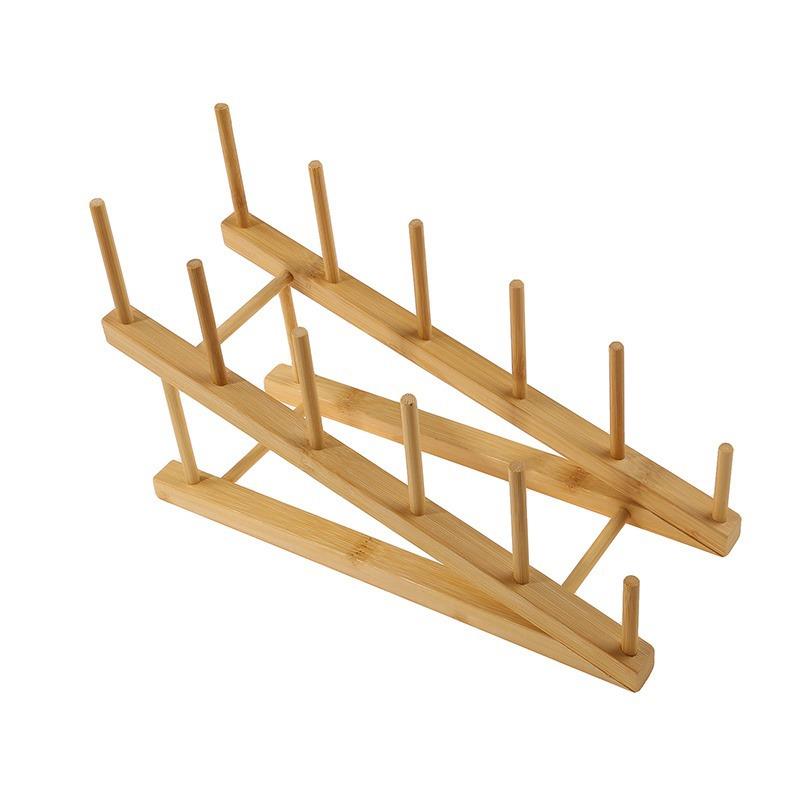 大号多用途碗碟架厨房创意沥水架竹制餐具沥碗置物收纳架杯架