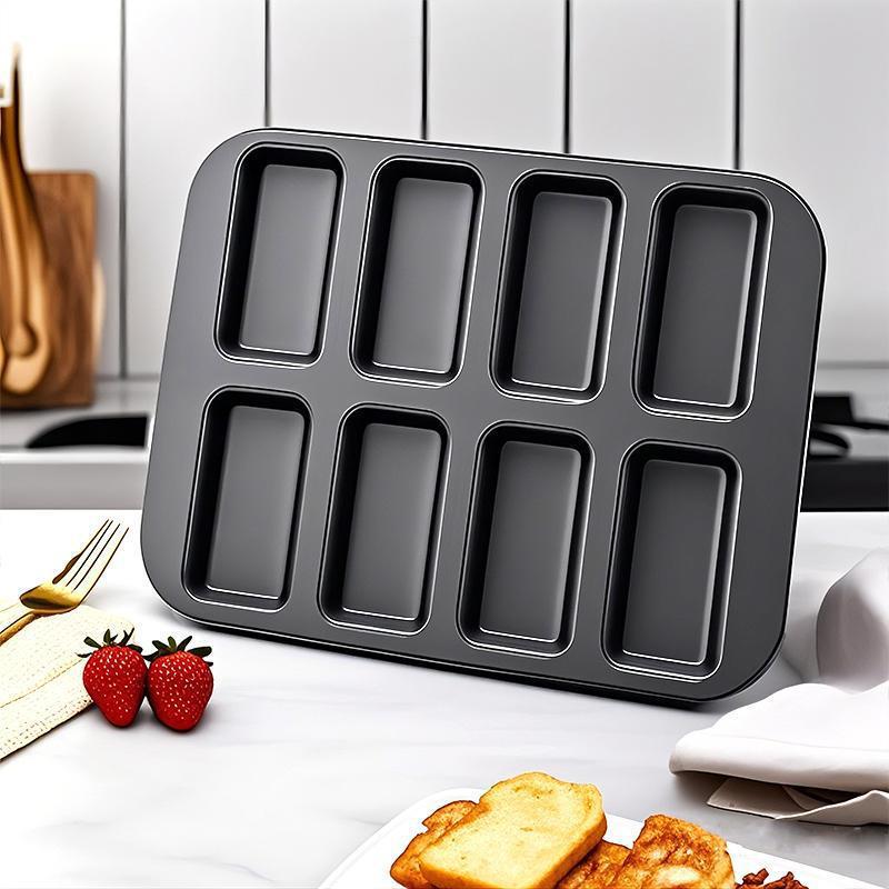 日式8连费南雪蛋糕模具不沾烤盘布朗尼面包点心烤箱烘焙工具家用