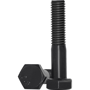 8.8级黑色外六角半牙加长螺丝高强度螺栓5M6M8M10M12M14M16M18M20