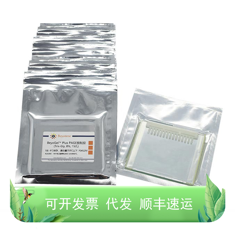 BeyoGel™ Plus PAGE预制胶(Tris-Gly, 8%, 15孔)