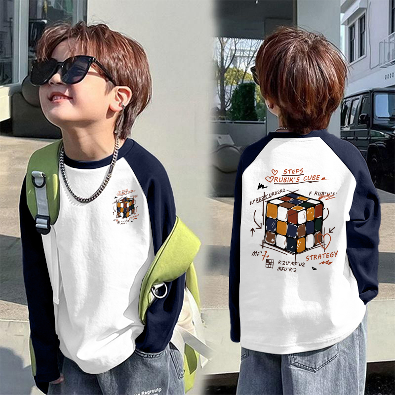 小红书推荐儿童潮流新款插肩t恤