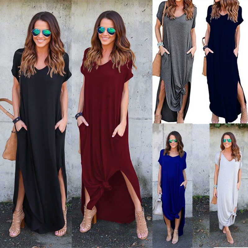 fat MM oversized loose pocket dress 胖MM超大款宽松口袋连衣裙