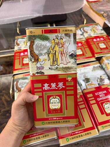 正品丰基庄高丽参600克天字号多规格高丽参韩产高丽原装铁盒高丽