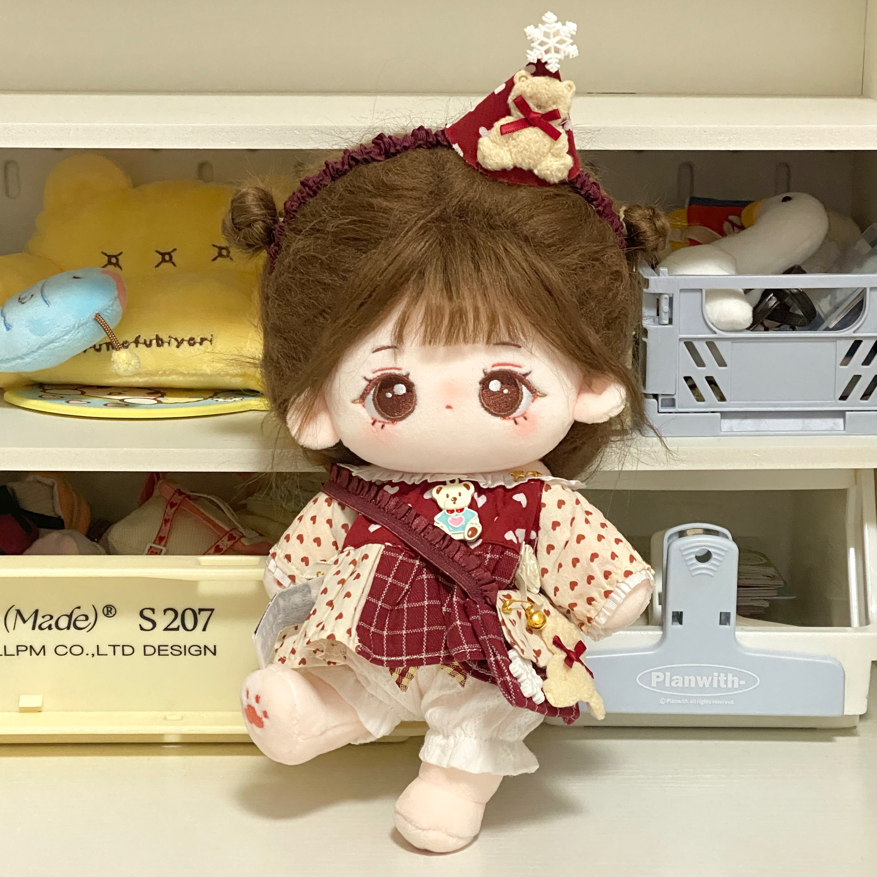 棉花娃娃复古款20cm娃衣原创手作