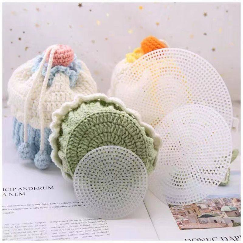 圆形网格板编织定型钩织包包菠萝包底板蛋糕包网格片手工diy配件,服饰配件/皮带/帽子/围巾,DIY编织材料包,淘宝优惠券,粉丝福利购,淘宝优惠卷