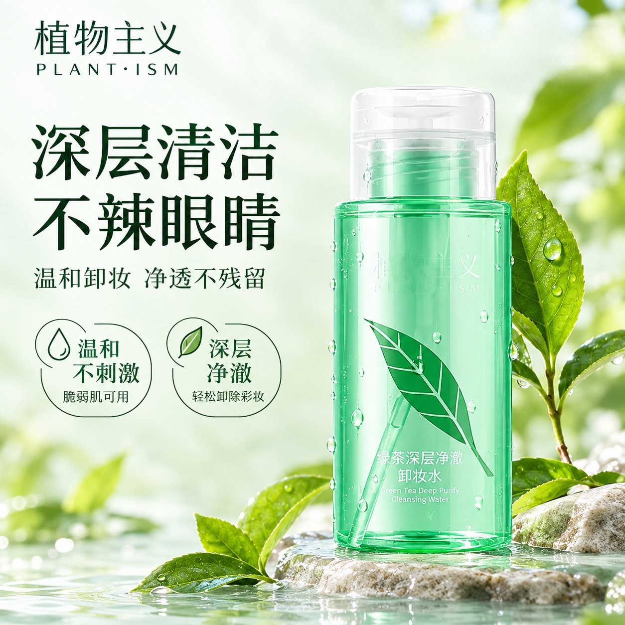 植物主义卸妆水液油女眼唇脸部三合一专用清洁可用
