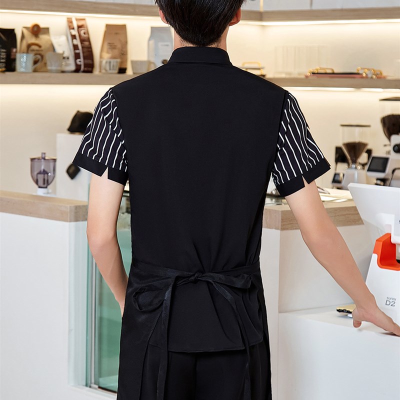 酒吧KTV服务员工作服短袖衬衫2025夏新款男女厅西餐厅服务员工装