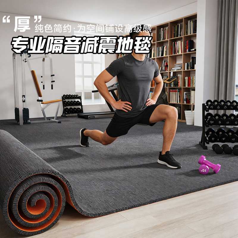 健身减震隔音跳操地毯家用静音