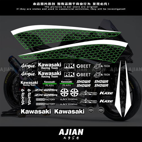 ZX4RZX25R全车贴纸防水改装