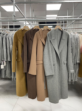 经典款一件封神 秋冬新款双面羊毛大衣女中长款浴袍澳毛你外套