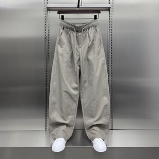 纯色简约百搭弯刀裤 春夏长裤 男士 子男款 宽松直筒休闲裤 2025新款