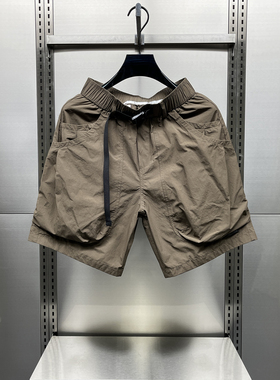 日系机能风工装短裤男夏季宽松多口袋直筒速干五分裤韩时尚运动裤