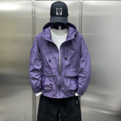 宽松简痞帅潮牌连帽钓鱼透气薄款 速干防晒服男款 外套 2025新款 夏季