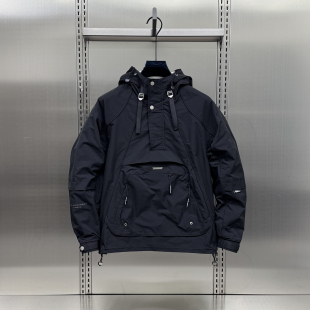 潮流户外套头夹克男士 痞帅大码 2025秋季 宽松美式 冲锋衣潮 新款 韩版