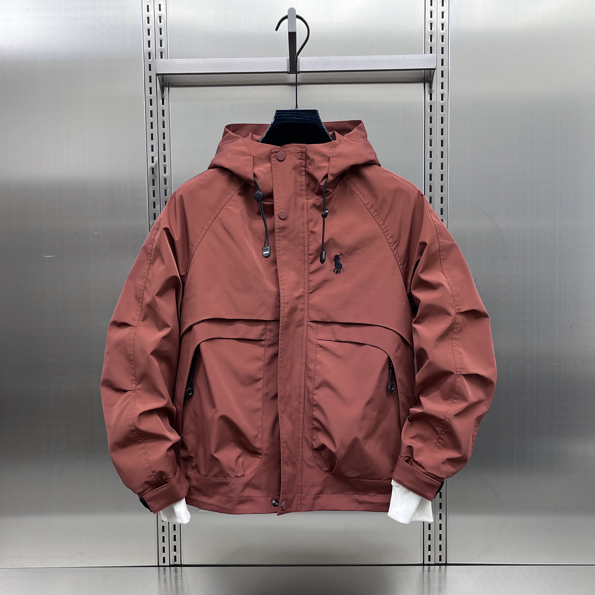 秋冬山系加棉防风保暖夹克外套男