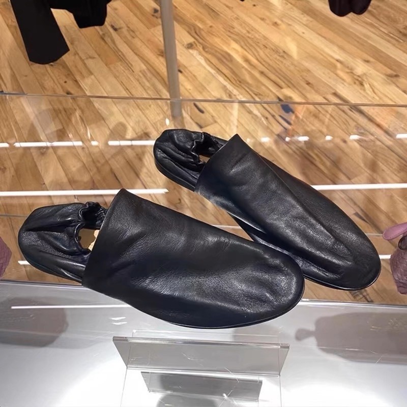 牛皮版~软底一脚蹬懒人单鞋女通勤平底复古真皮褶皱乐福鞋豆豆鞋,女鞋,浅口单鞋,淘宝优惠券,粉丝福利购,淘宝优惠卷