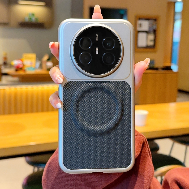 【现货】适用华为mate70air手机壳全包防摔硬壳华为mate70air保护套简约时尚创意磁吸科纳皮黑简约男女潮款