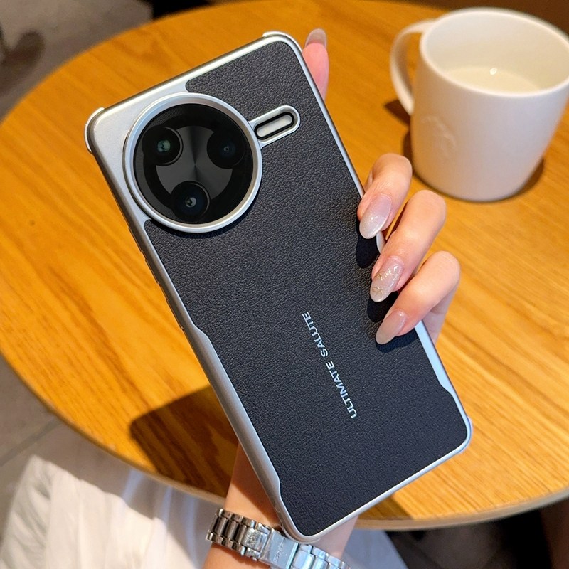 适用红米K80手机壳奢华网红皮纹硬壳防摔保护套磁吸刀锋红米K80pro商务奢华非凡系列