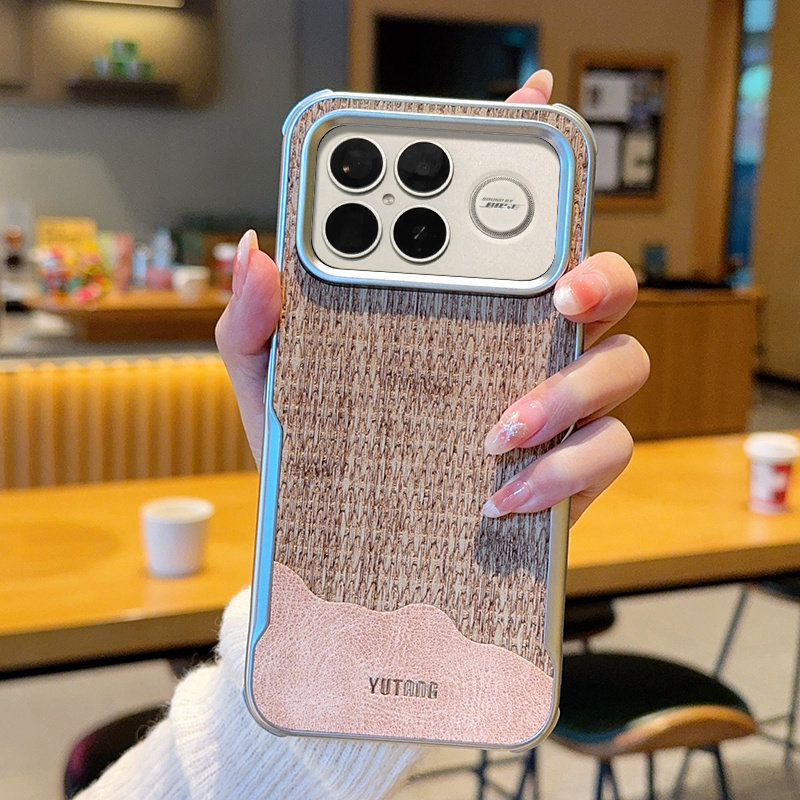 适用红米K90promax手机壳创意时尚皮纹硬壳红米K90保护套全包防摔k90promax冠军版磁吸刀锋商务男女山峰系列