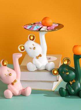 盘子装糖果网红爆款轻奢干果盘客厅前台水果创意零食碟家用摆放盒