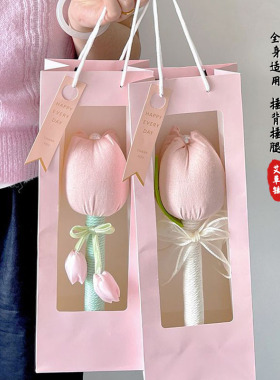 高颜值爆款郁金香花瓣桃子艾草锤按摩养生锤结婚伴手礼办公室
