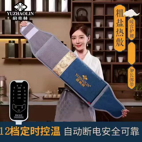 俞兆林电加热盐袋粗海盐热敷包暖宫神器家用艾灸热敷护腰带理疗袋