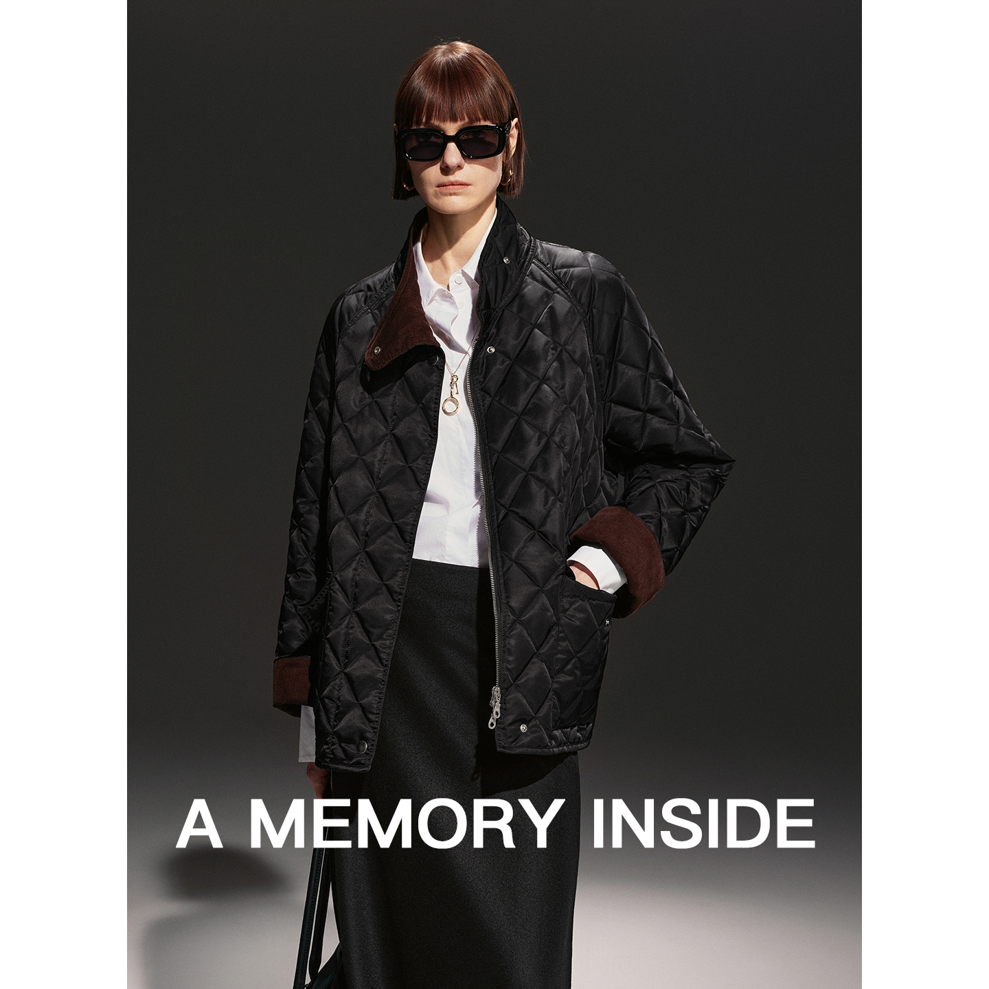 90白鹅绒老钱风中长款羽绒服女