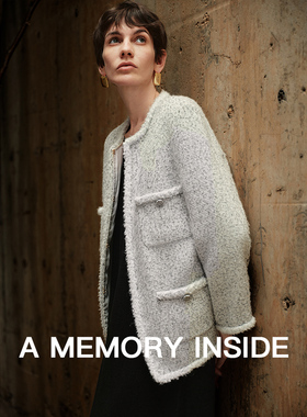 A Memory Inside韩国进口面料 羊毛小香风秋冬外套女时尚气质高级