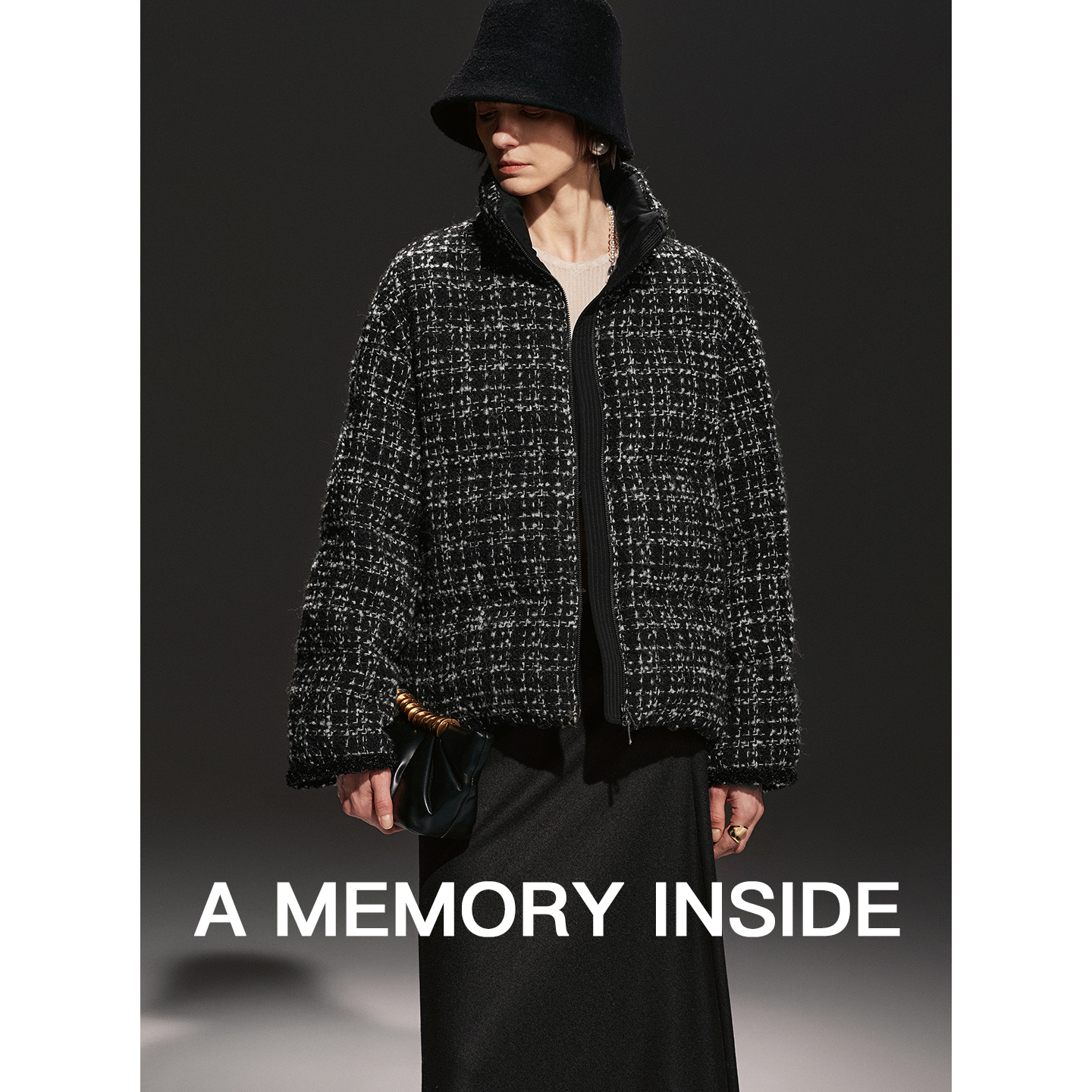 澳洲羊驼毛羊毛小香风羽绒外套女