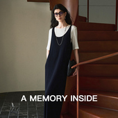 Inside2024年春夏新款 Memory 羊毛吊带连衣裙女优雅气质A字长裙