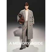 廓形肌理感毛呢大衣女 长款 Memory Inside澳洲进口羊驼毛羊毛