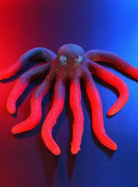 巨大qq糖超大巨型章鱼八爪鱼软糖网红巨型小熊软糖超大棒棒糖球形