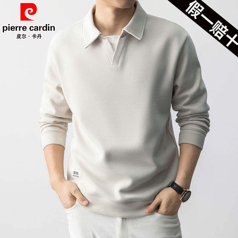 皮尔卡丹2026新款男士羊毛衫POLO衫冬季加厚保暖中青年卫衣打底衫,男装,Polo衫,淘宝优惠券,粉丝福利购,淘宝优惠卷