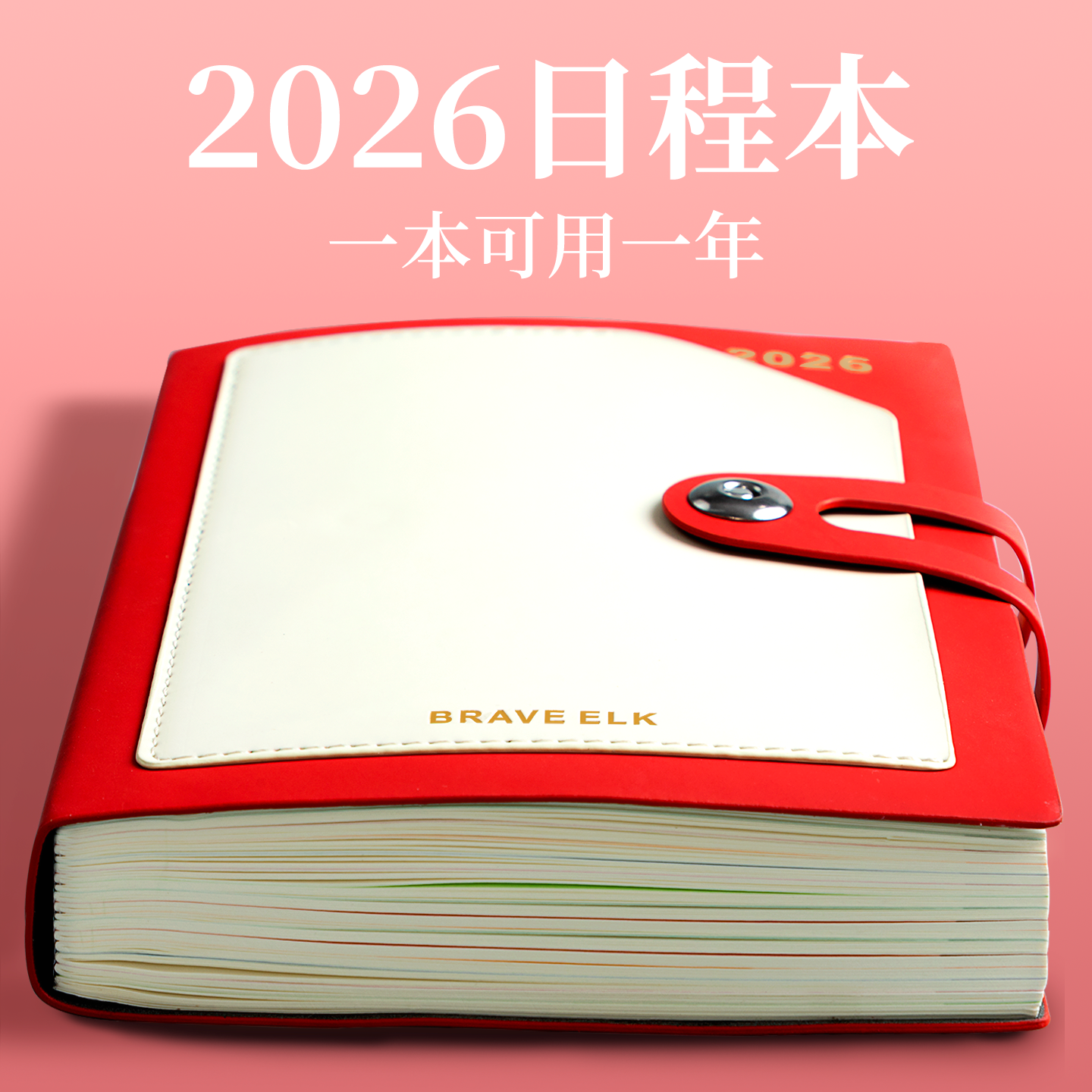 一日一页，带时间轴，2026日程本