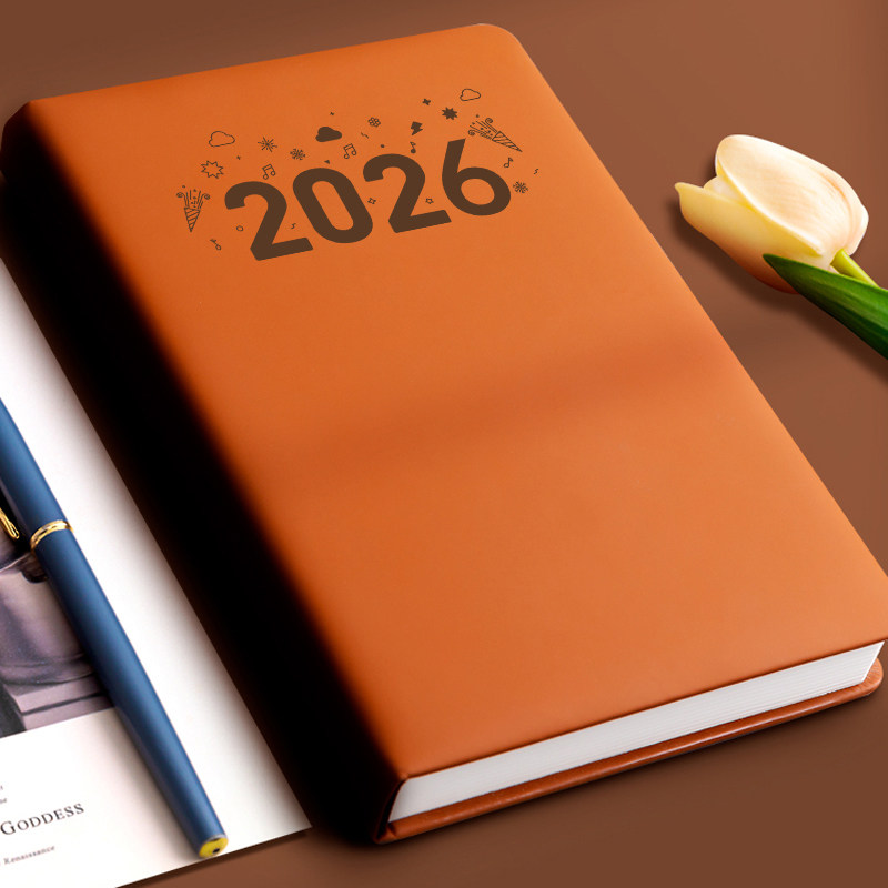 超厚笔记本本子2026年新款记事本工作商务办公用b5日记本成人简约大学生加厚a4大号会议记录本定制可印logo