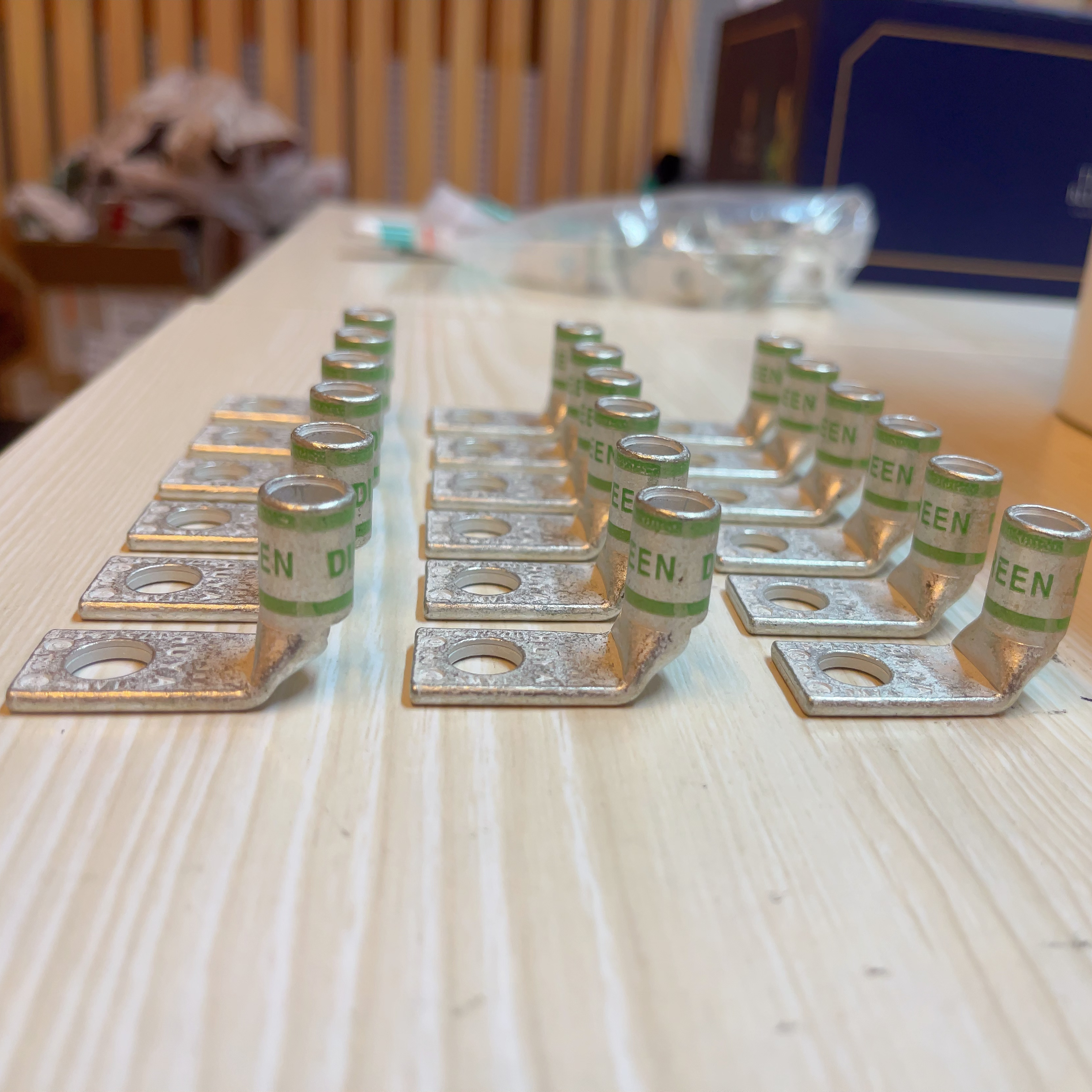 UL认证单孔90度镀锡铜鼻子线耳