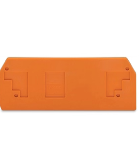 WAGO万可端板和隔板厚度 2.5mm橙色284-328