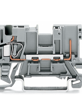 WAGO万可1线/1针基础接线端子4,00mm²灰色769-176