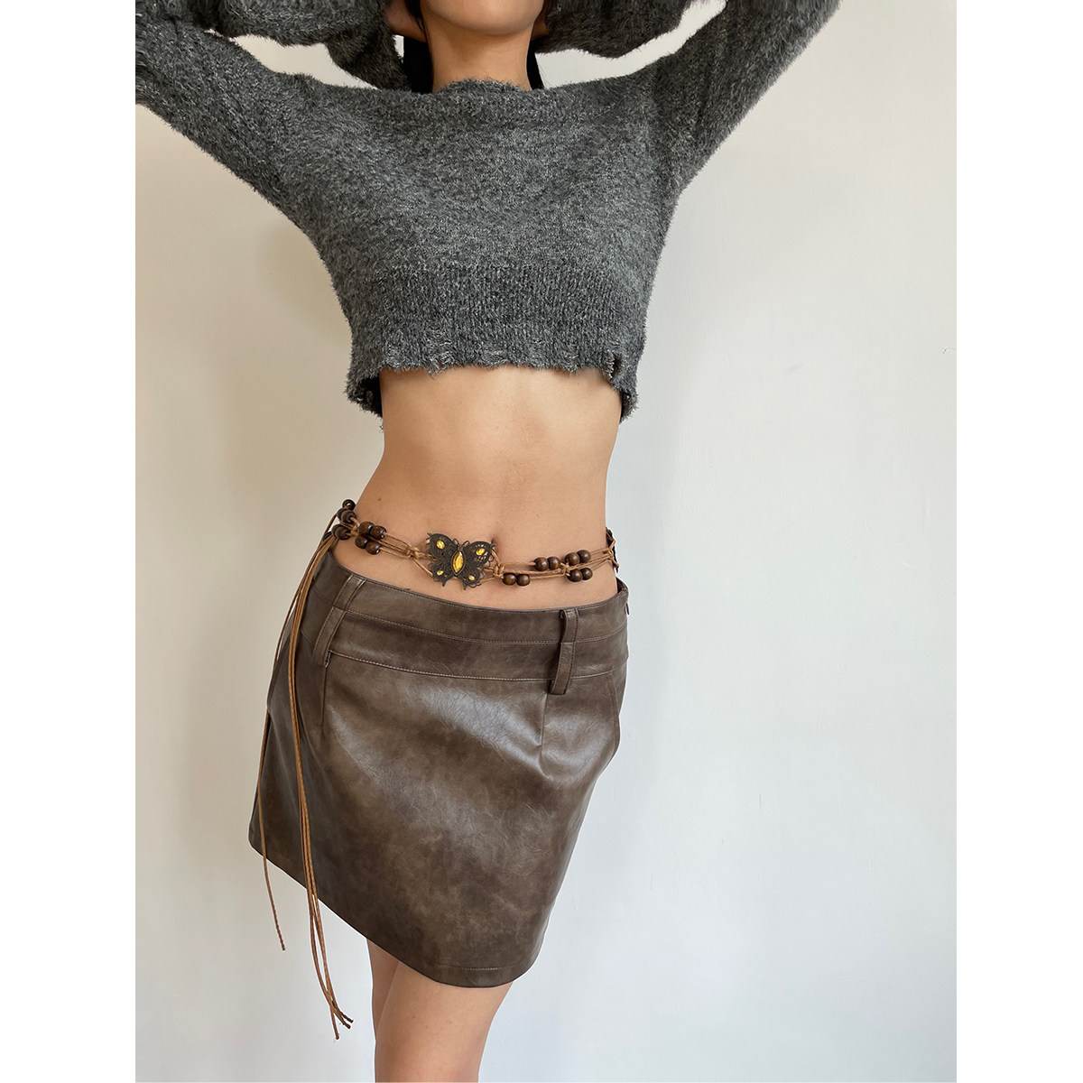 民族风手工编织蝴蝶腰绳