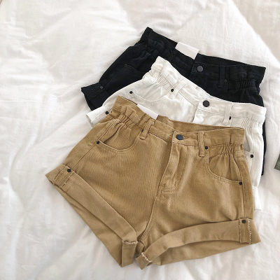 Waist Women Shorts Hotpants Casual Denim Shorts Women热裤A字