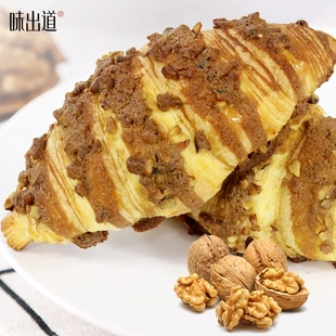 味出道核桃马里奥可颂牛角包蜂蜜芥末夹心坚果面包早餐下午茶点心
